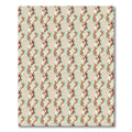 Abstract Curved Earthy Brown Teal Rug