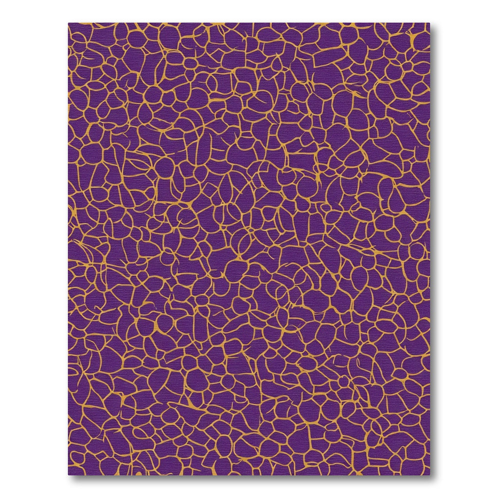 Deep Purple Gold Organic Web Rug