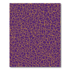 Deep Purple Gold Organic Web Rug
