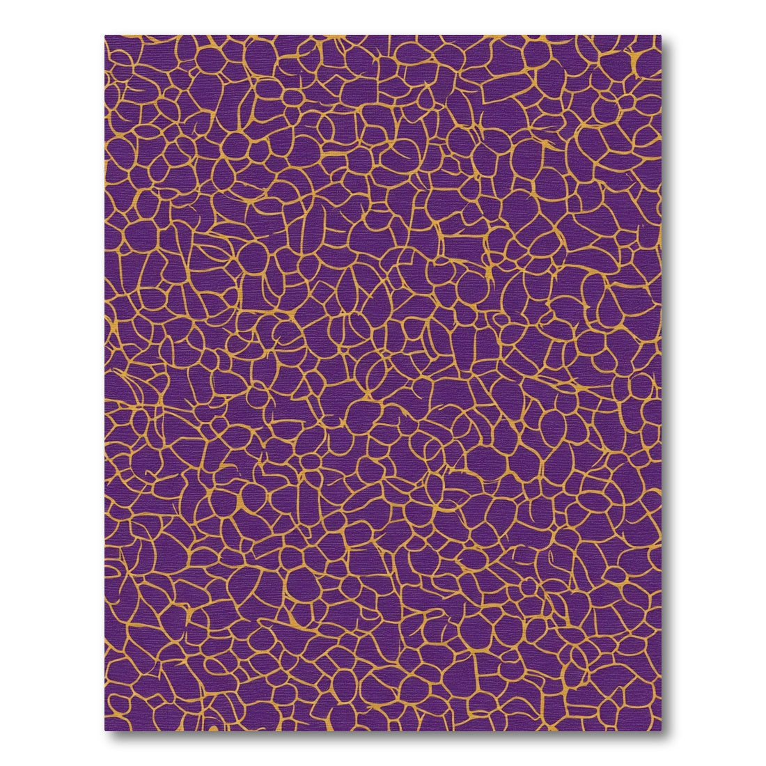 Deep Purple Gold Organic Web Rug