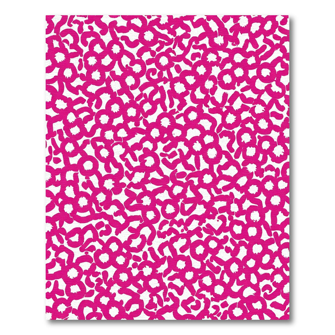 Vibrant Pink Abstract Bloom Arrangement Rug