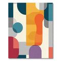 Mid Century Modern Geometric Shapes Rug