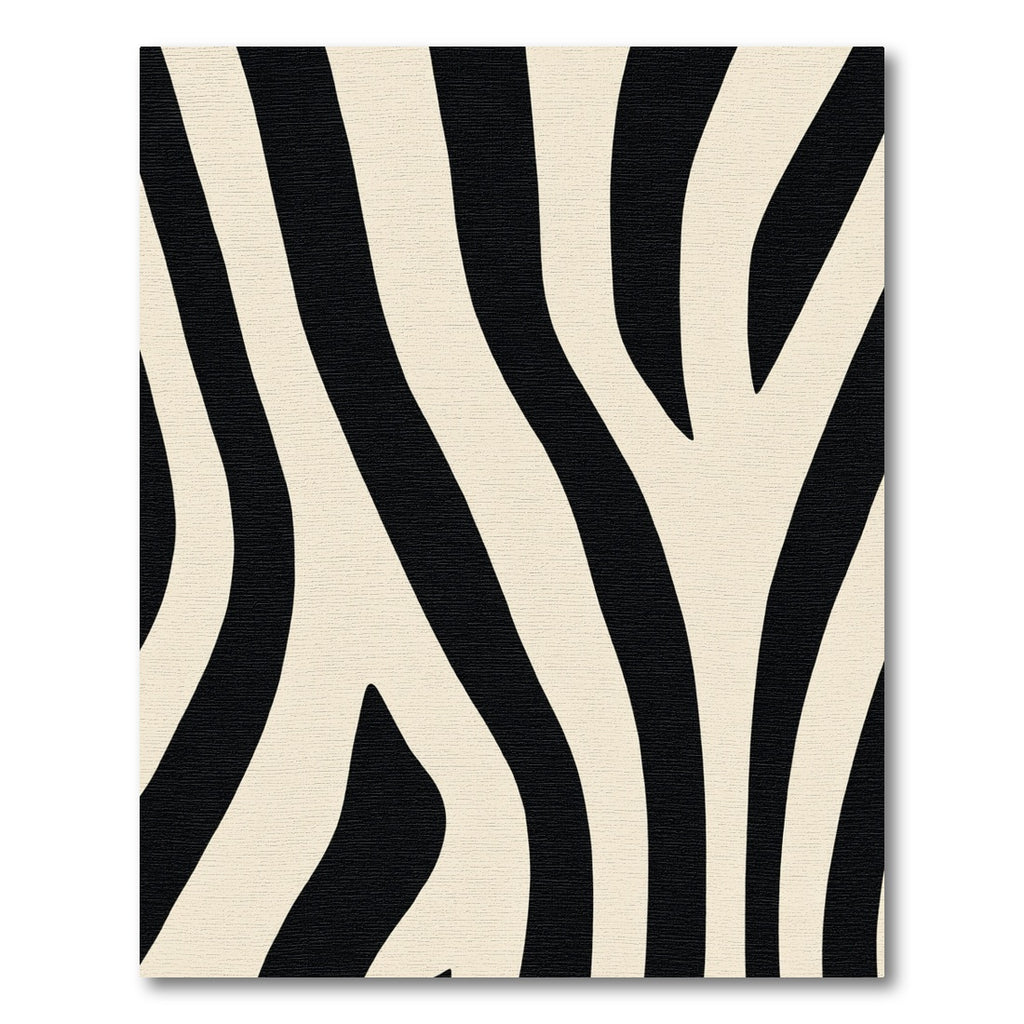Black Cream Wavy Stripe Rug