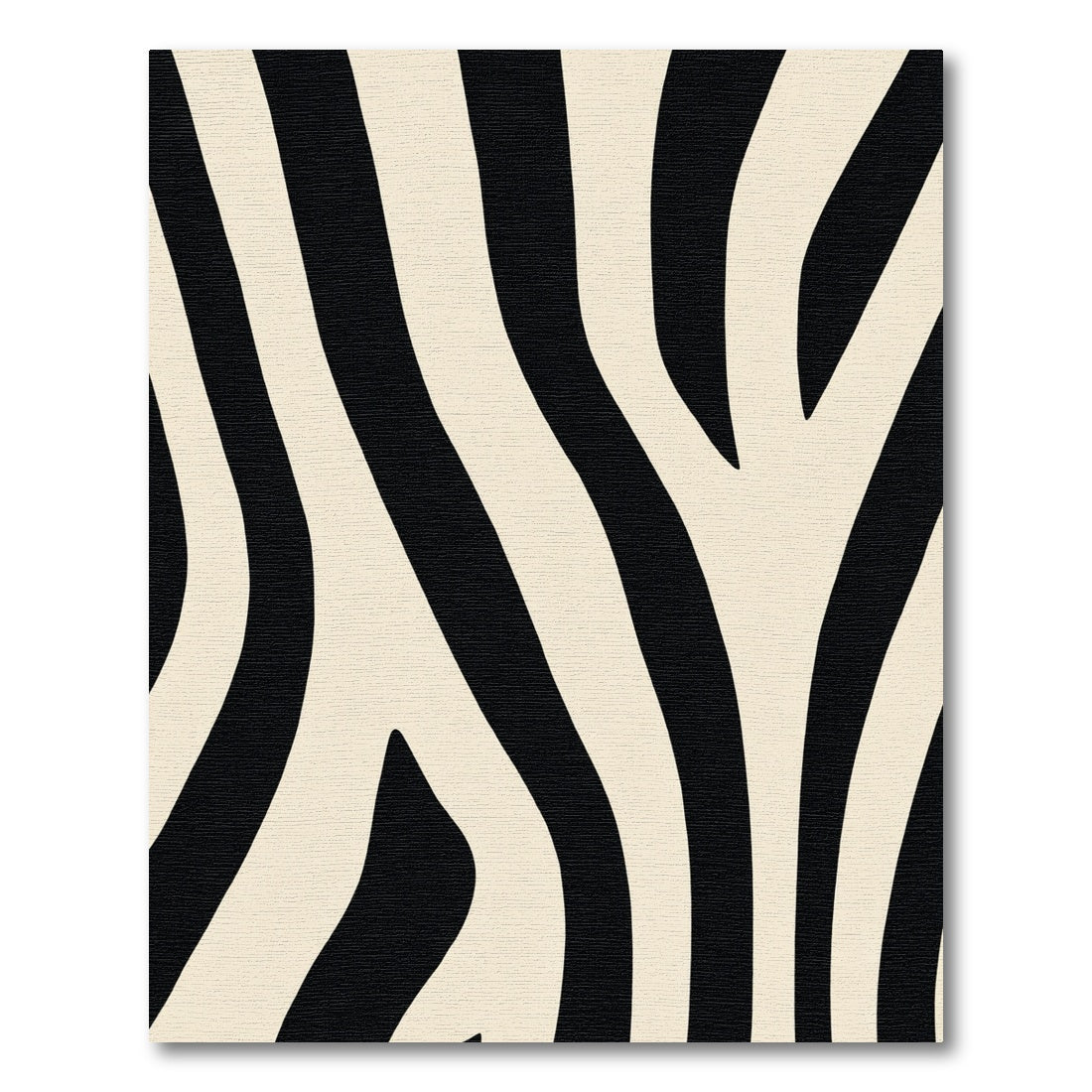 Black Cream Wavy Stripe Rug