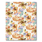 Earthy Boho Abstract Blob Rug