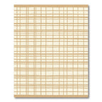 Hand Drawn Beige Plaid Rug