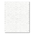 Soft White Geometric Square Rug