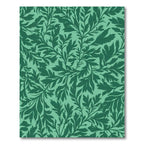Emerald Green Leafy Branch Tapestry Rug
