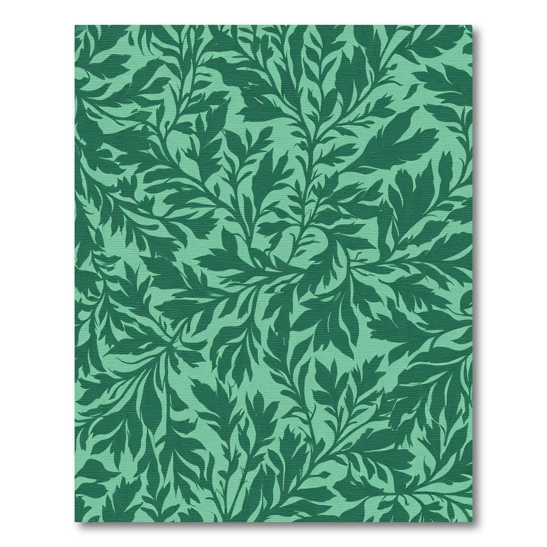 Emerald Green Leafy Branch Tapestry Rug