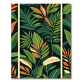 Emerald Green Jungle Leaf Tapestry Rug