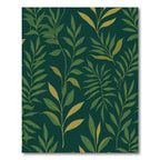 Deep Emerald Forest Foliage Rug