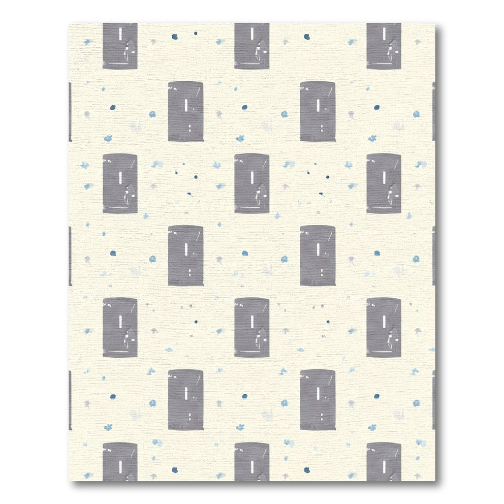 Gray Doorway Watercolor Sprinkle Rug
