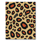 Bold Leopard Spots Terracotta Accents Rug