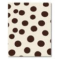 Creamy Beige Dark Polka Dots Rug