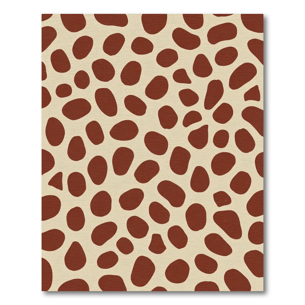 Brown Spots Cream Background Rug