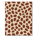 Brown Spots Cream Background Rug