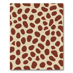 Brown Spots Cream Background Rug