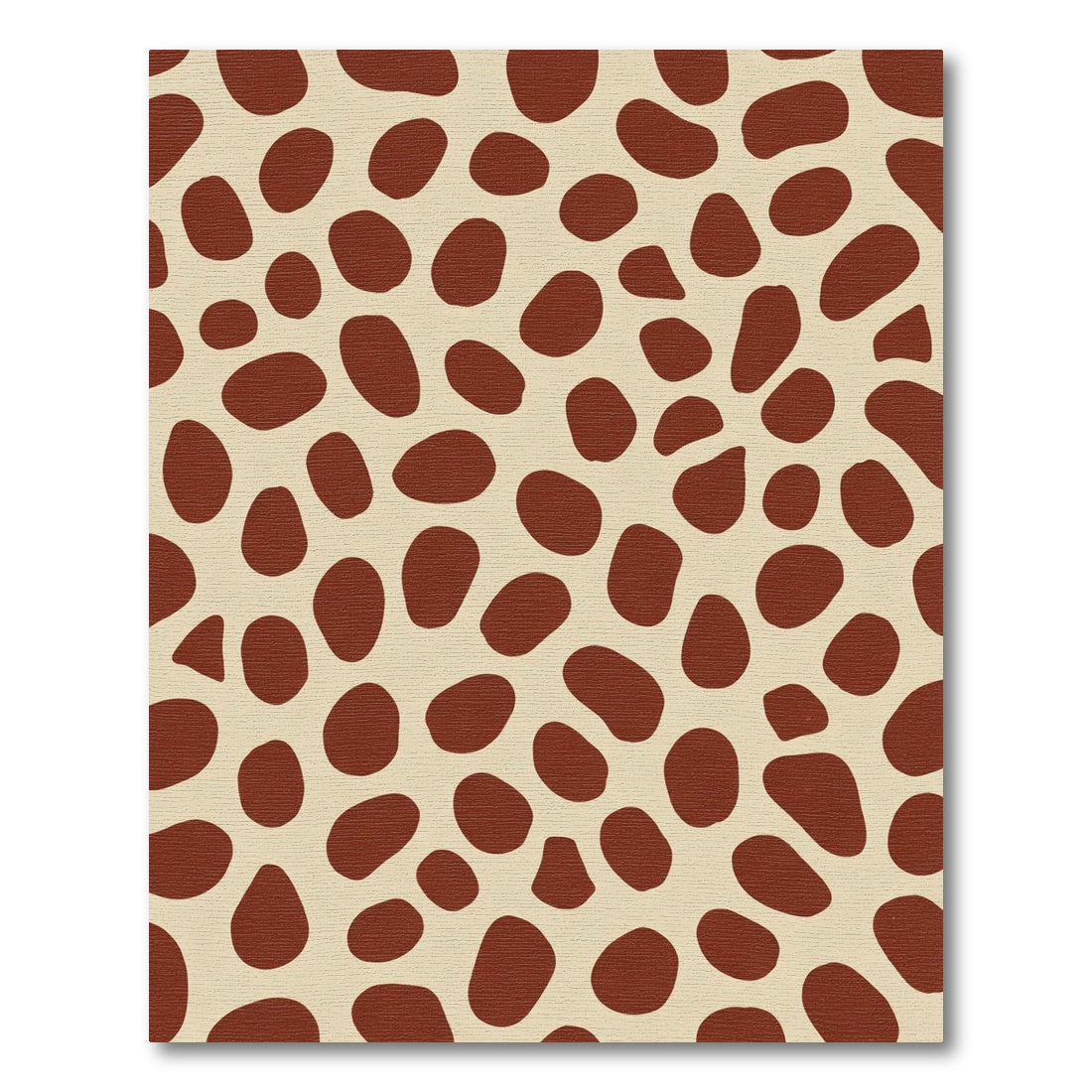 Brown Spots Cream Background Rug