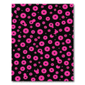Hot Pink Circles Scatter Pattern Rug