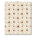 Cream Brown Abstract Floral Connection Rug