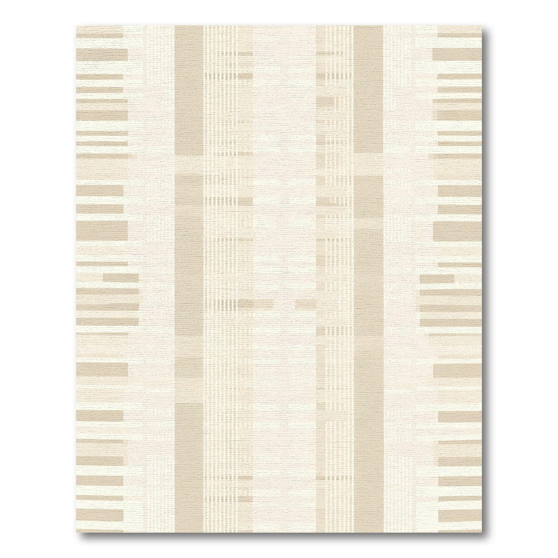 Neutral Vertical Stripe Composition Rug