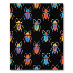 Vibrant Colorful Beetle Repeat Rug