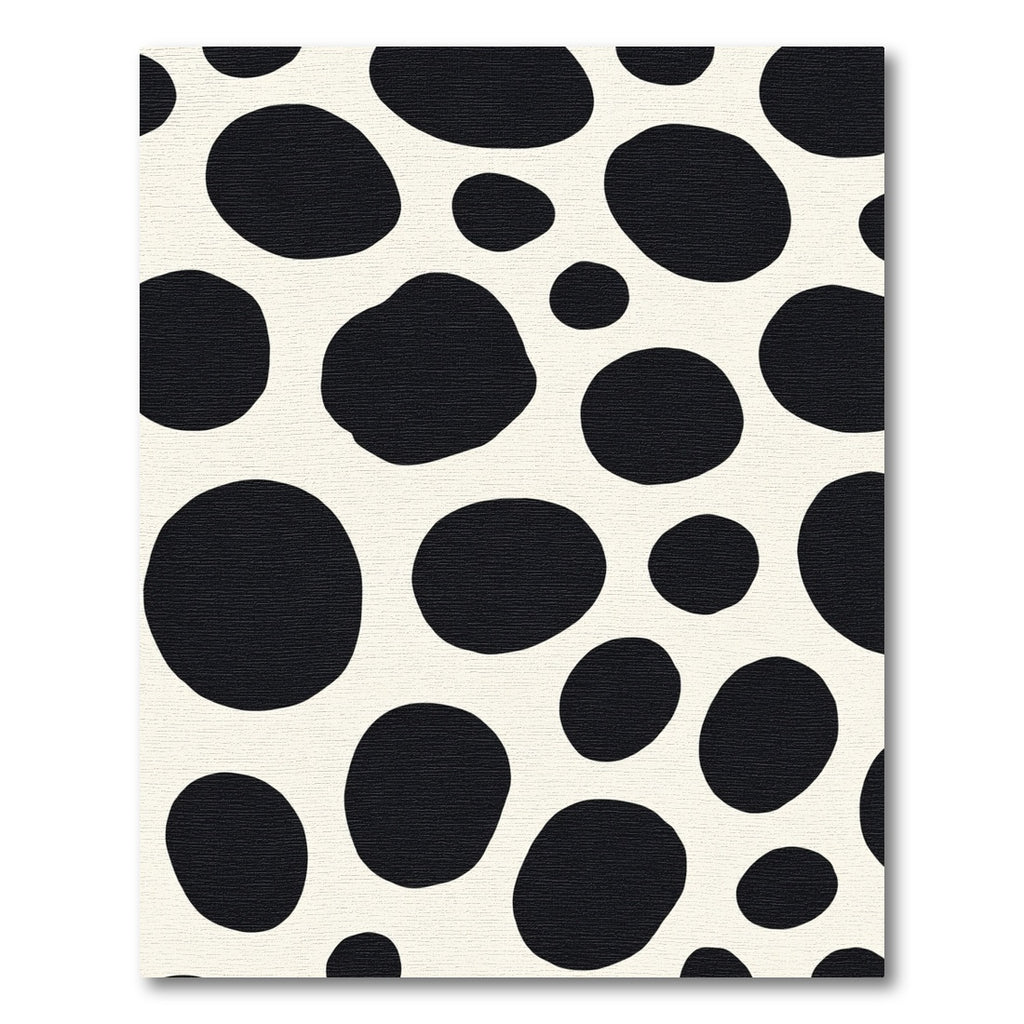 Black And White Irregular Spots Rug