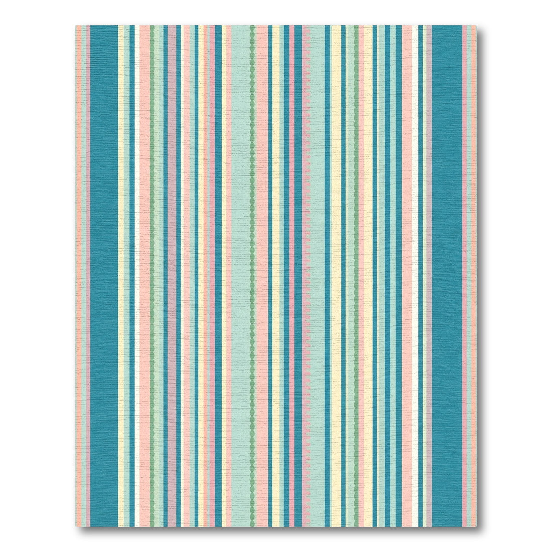 Pastel Stripe Vertical Color Block Rug