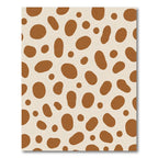 Brown Oval Spot Scattered Rug