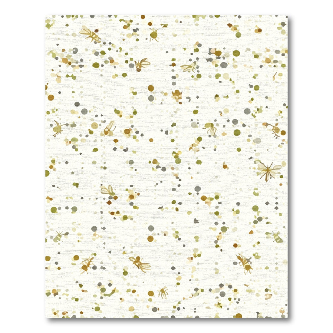 Earthy Tone Insect Scatter Rug