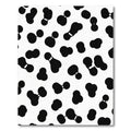 Black White Organic Droplet Collage Rug