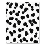 Black White Organic Droplet Collage Rug
