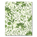 Green Floral Botanical Bee Garden Rug
