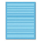 Aqua Gradient Wide Stripe Rug