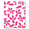 Bright Pink Petal Scatter Rug