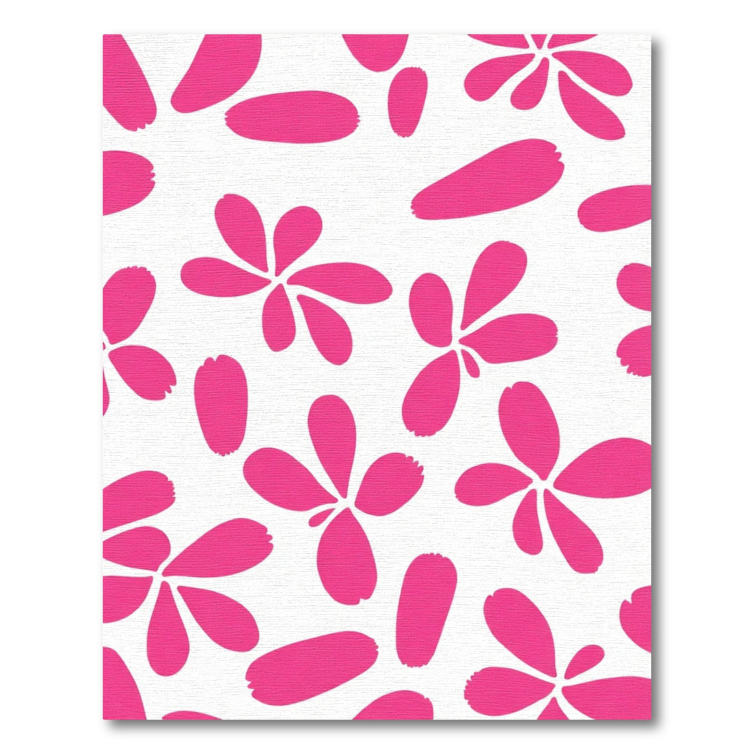Bright Pink Petal Scatter Rug