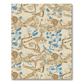 Tan Khaki Abstract Animal Line Art Rug