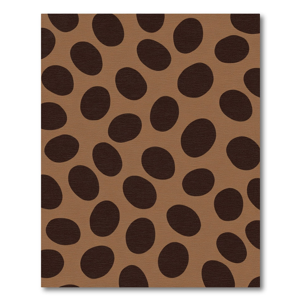 Brown Mocha Oval Spot Rug