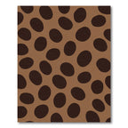 Brown Mocha Oval Spot Rug