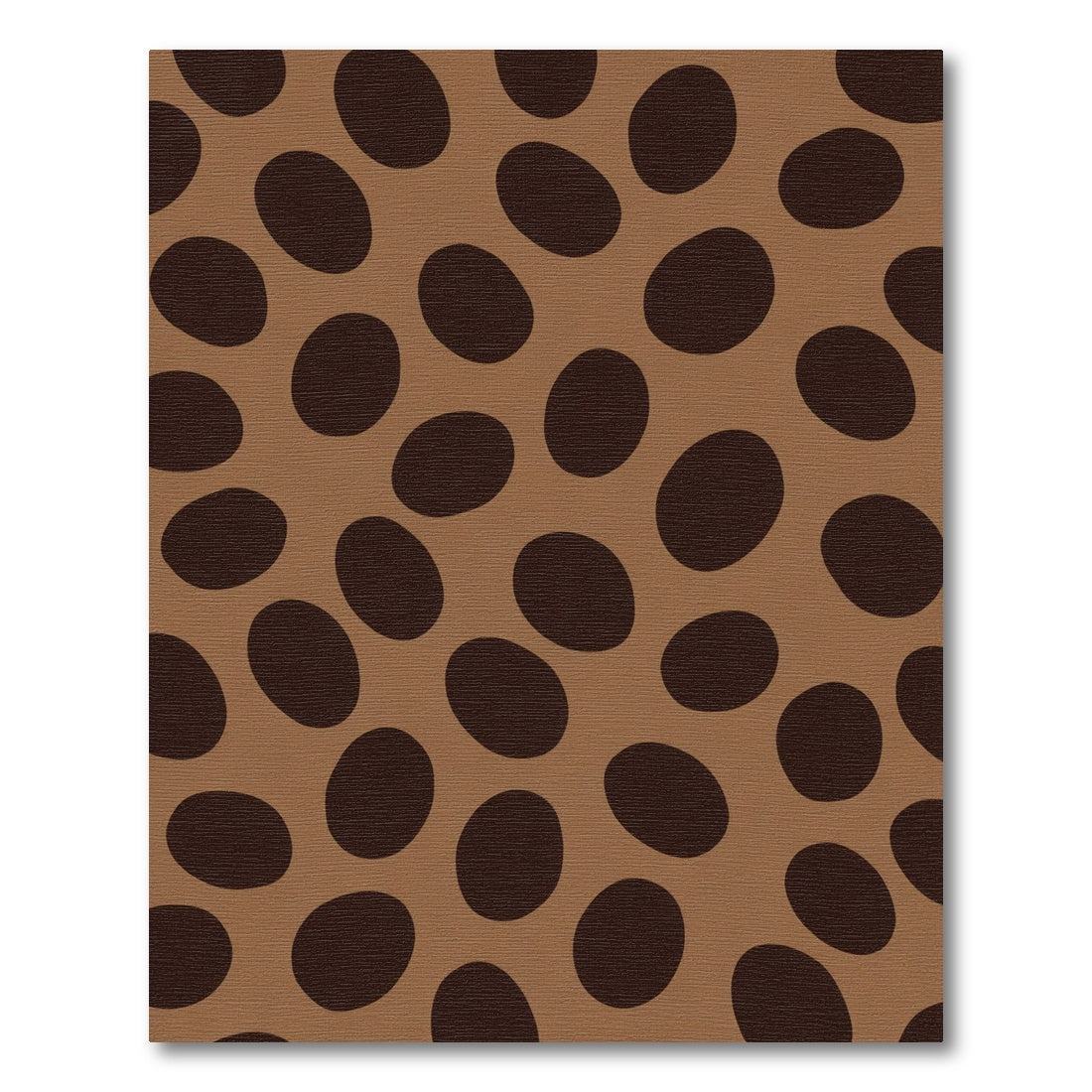 Brown Mocha Oval Spot Rug