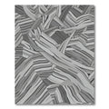 Monochrome Abstract Wood Grain Rug