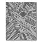 Monochrome Abstract Wood Grain Rug