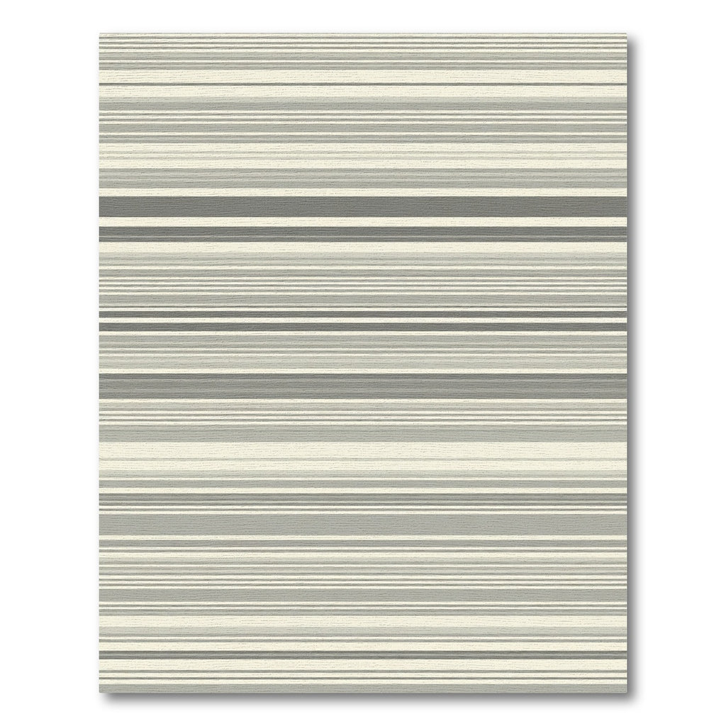 Neutral Gray Horizontal Stripe Rug