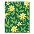Yellow Daisy Garden Pattern Rug