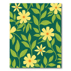Yellow Daisy Garden Pattern Rug