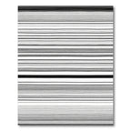Black White Contemporary Line Rug