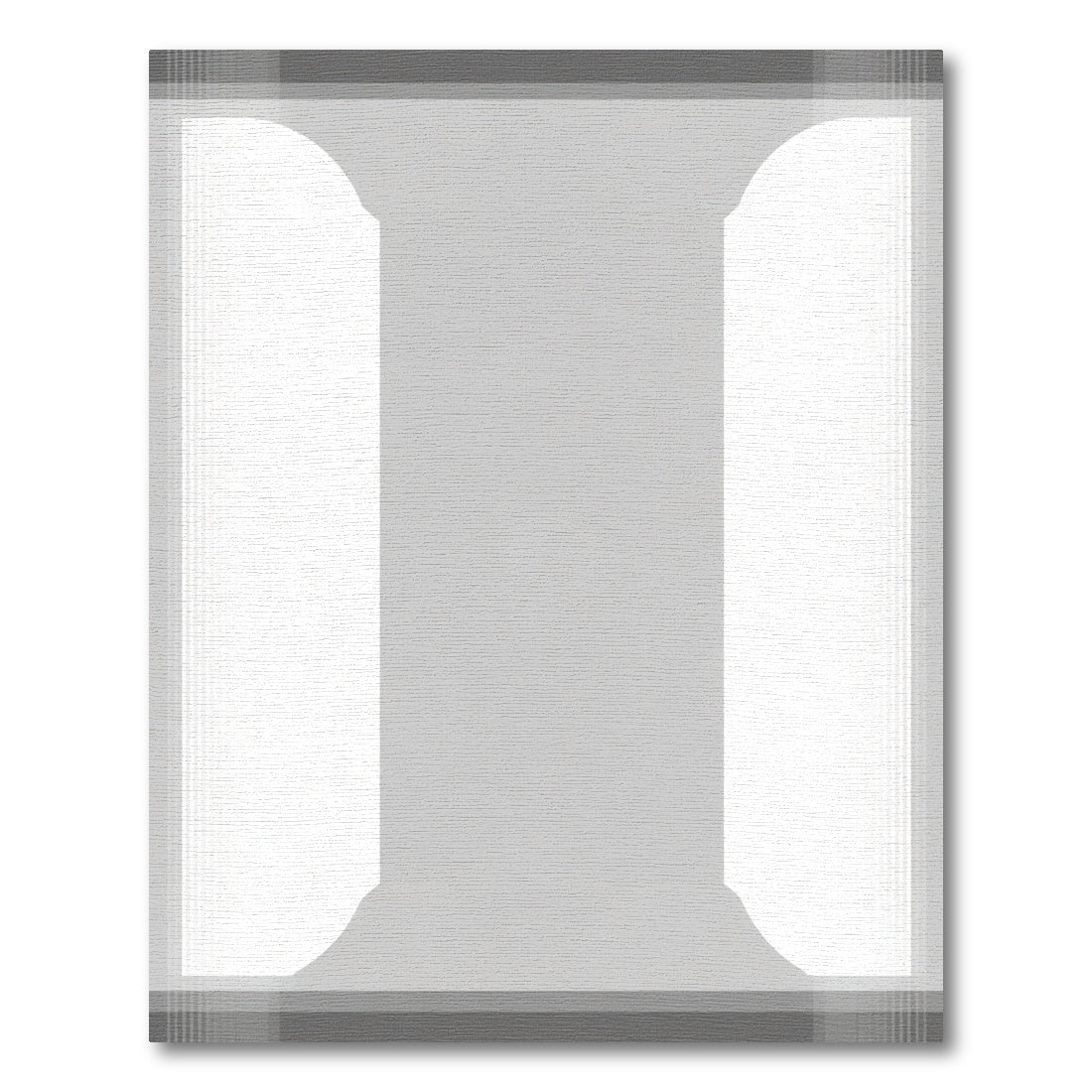 Modern Gray Column Arch Rug