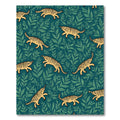 Yellow Tiger Jungle Foliage Rug