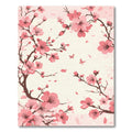 Pink Cherry Blossom Butterflies Branch Rug