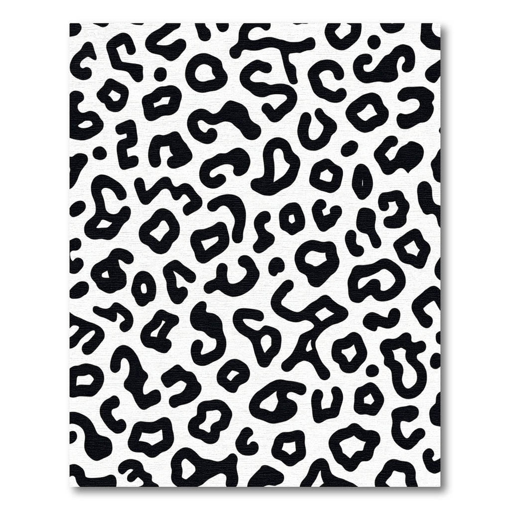 Bold Black White Animal Spots Rug